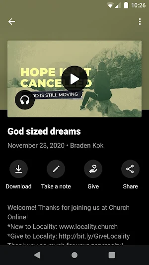 Locality Church Screenshot 2