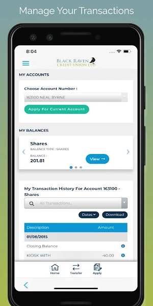 Black Raven Credit Union Screenshot 1