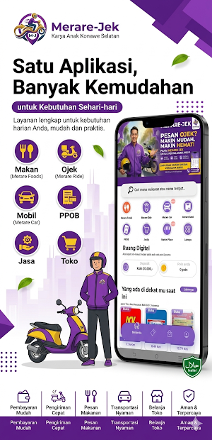 Merare-Jek - Ojek & Delivery Screenshot 1