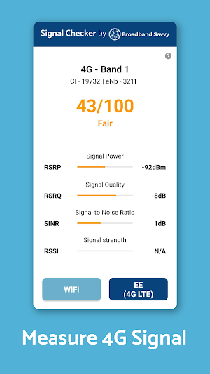 Signal Test - 5G, 4G, WiFi Screenshot 1