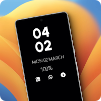 Clock Widget For AMOLED Screen