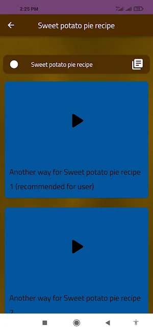 Sweet potato pie recipe Screenshot 0