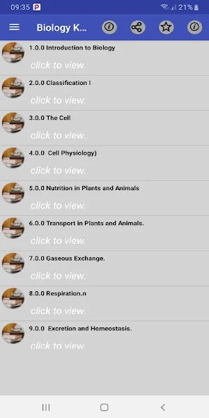BIOLOGY NOTES FORM 1 - 4 {KCSE EXAMINABLE} Screenshot 0