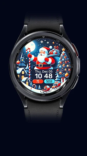 Holiday Santa Watch Face Screenshot 2