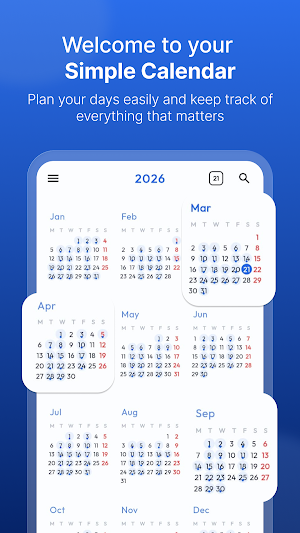 Calendar 2026 : Daily Planner Screenshot 1