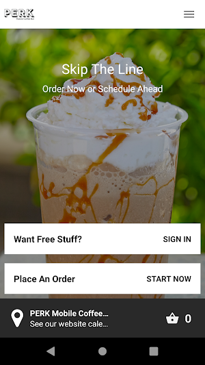 PERK Mobile Coffee Bar Screenshot 1