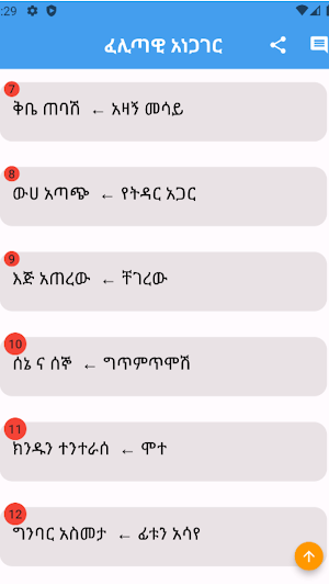 ፈሊጥ ና ፈሊጣዊ አነጋገር Screenshot 1