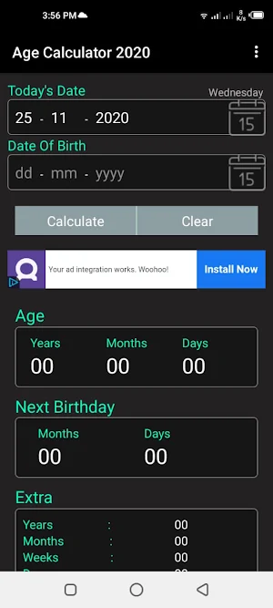 Age calculator 2020 Screenshot 3