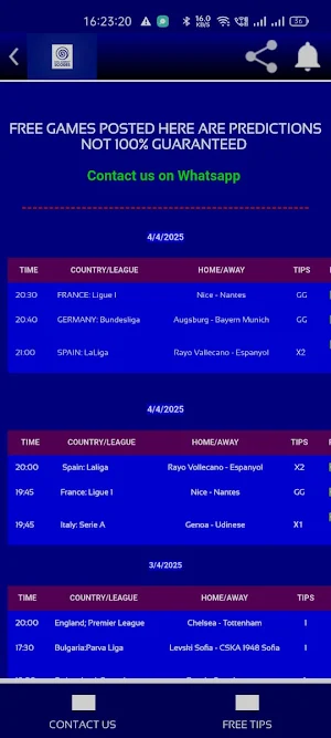 SOFA CORRECT SCORE Screenshot 0