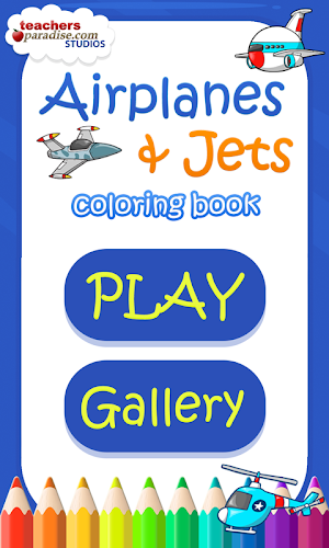 Airplanes & Jets Coloring Book Screenshot 0
