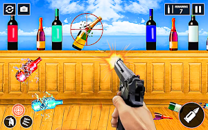 FPS Gun Game: Bottle Shooting Screenshot 1