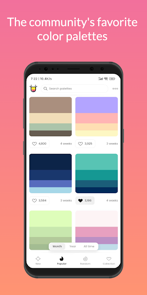 ColorHunt - Design Inspiration Screenshot 1