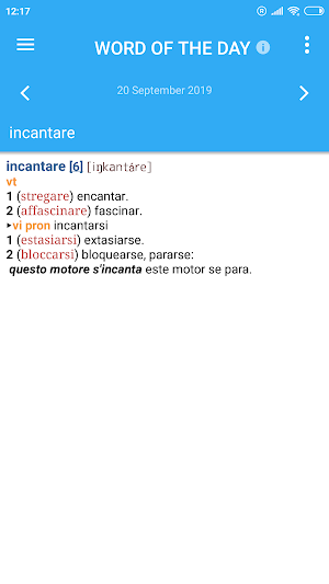 Italian-Spanish Dictionary Screenshot 3