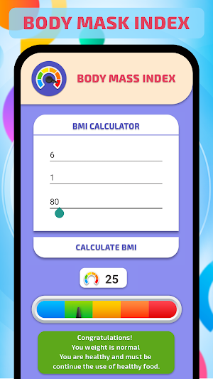 BMI Calculator - Ideal Weight Screenshot 1