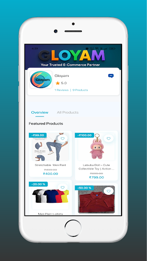 Gloyam Shopping App Screenshot 3
