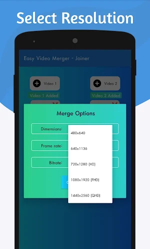 Easy Video Joiner - Merger (MP4,GIF,MKV,AVI,MOV) Screenshot 1