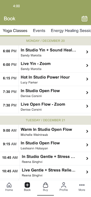 Onyx Yoga Studio Screenshot 1