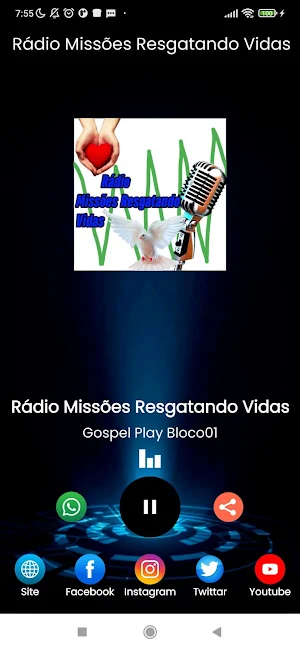 Rádio Missões Resgatando Vidas Screenshot 1