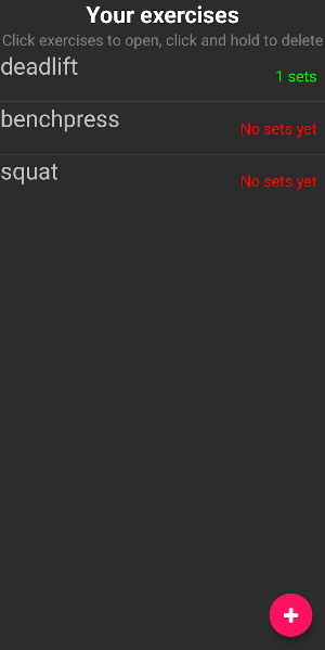 GymDiary Screenshot 1