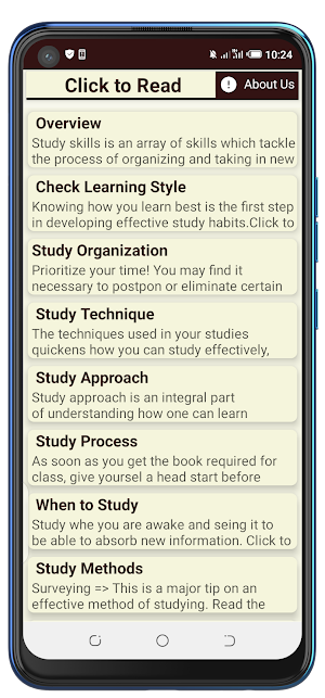 Study skills Screenshot 0