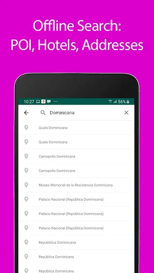 Dominicana Offline Map and Travel Guide Screenshot 2