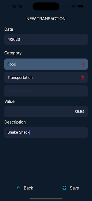 Expense Tracker Screenshot 1