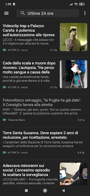 Lecce notizie Screenshot 2