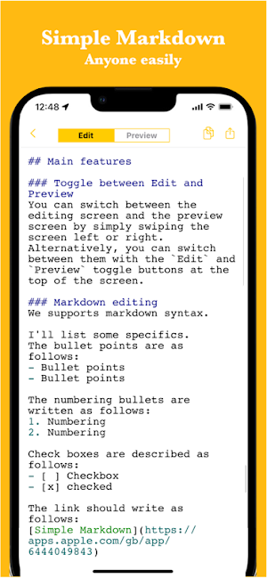 Simple Markdown Editor Screenshot 0