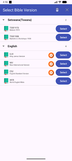 Setswana English Audio Bible Screenshot 2