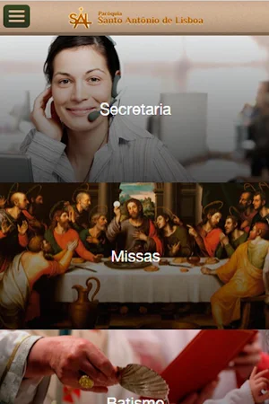Paróquia Sto Antônio de Lisboa Screenshot 2