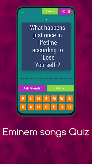 EMINEM: SONGS QUIZ Screenshot 1