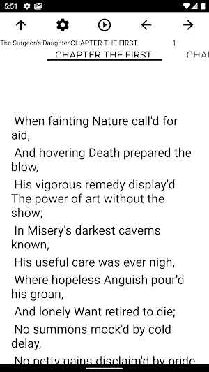 Book, The Surgeon's Daughter Screenshot 1
