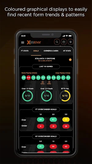 XBet Edge Football Statistics Screenshot 2