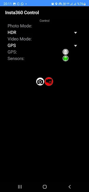 Insta360 Control Screenshot 3