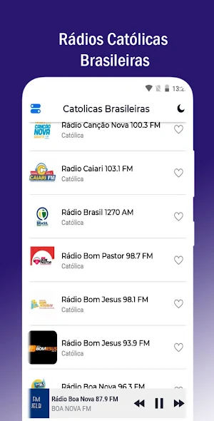 Rádios Católicas Brasileiras Screenshot 1