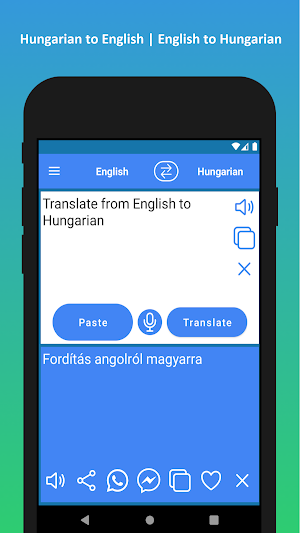Hungarian to English Translator Screenshot 2