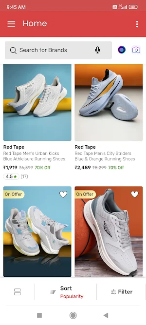 Redtape Online Shopping App Screenshot 1