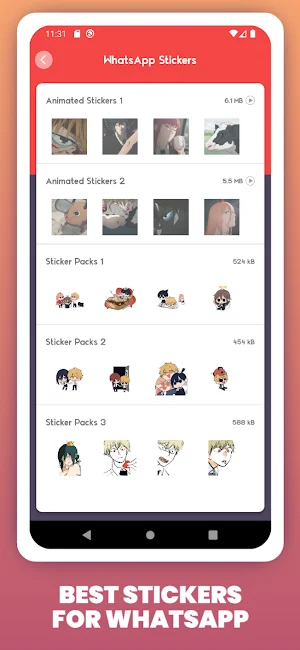 Chainsaw Man Stickers For WA Screenshot 1