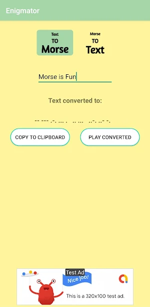 Enigmator - Morse Converter Screenshot 0