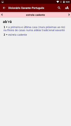 Dictionary Xavante-Portuguese Screenshot 3