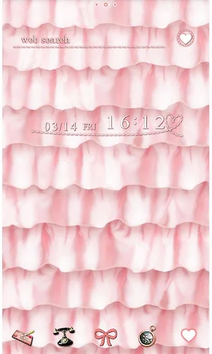 -Sparkly Frills- Theme +HOME Screenshot 0