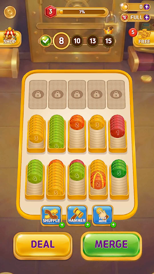 Coin sort & Merge Master Screenshot 1