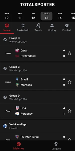 TotalSportek - Live Sports Screenshot 1