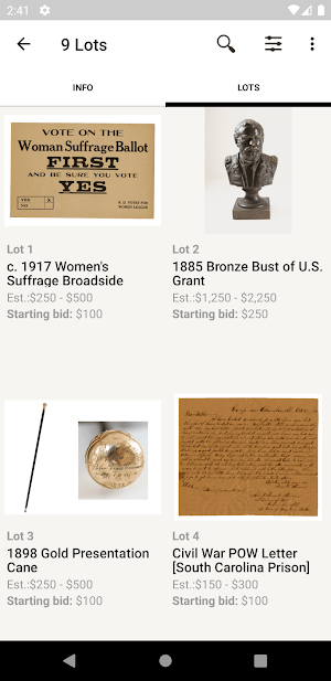 Fleischer's Auctions Screenshot 2