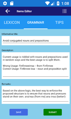 Oromo Lexicon Screenshot 1