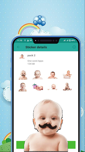 Cute Baby Sticker for WhatsApp Screenshot 3