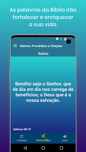 Salmos, Provérbios e Citações Bíblicas Screenshot 2