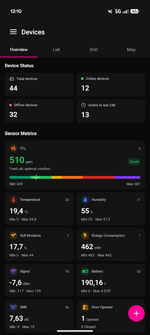 Datacake Mobile Screenshot 1