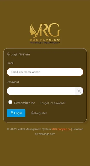 VRG Bodylab System Screenshot 0