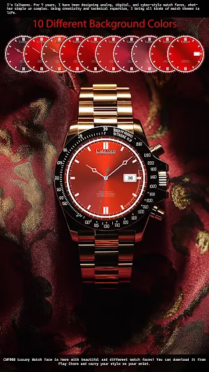 CWF 008 Luxury Watch Face Screenshot 2